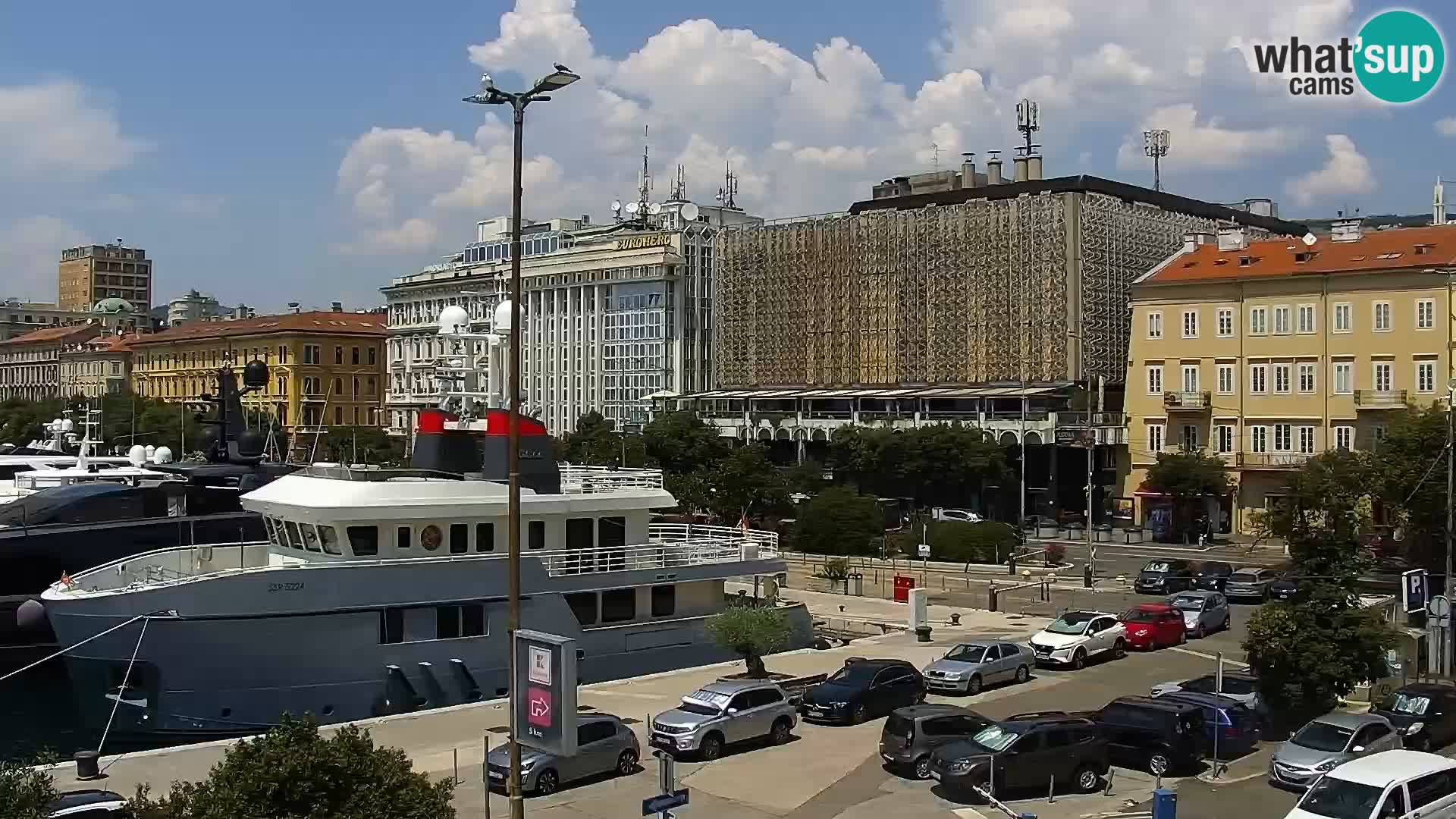 La Riva e la Marina a Rijeka (Fiume) – Live Webcam Croazia