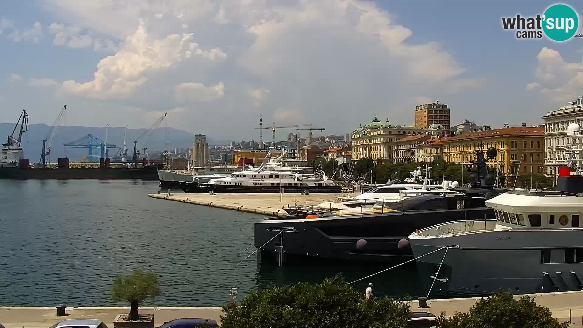 La Riva e la Marina a Rijeka (Fiume) – Live Webcam Croazia