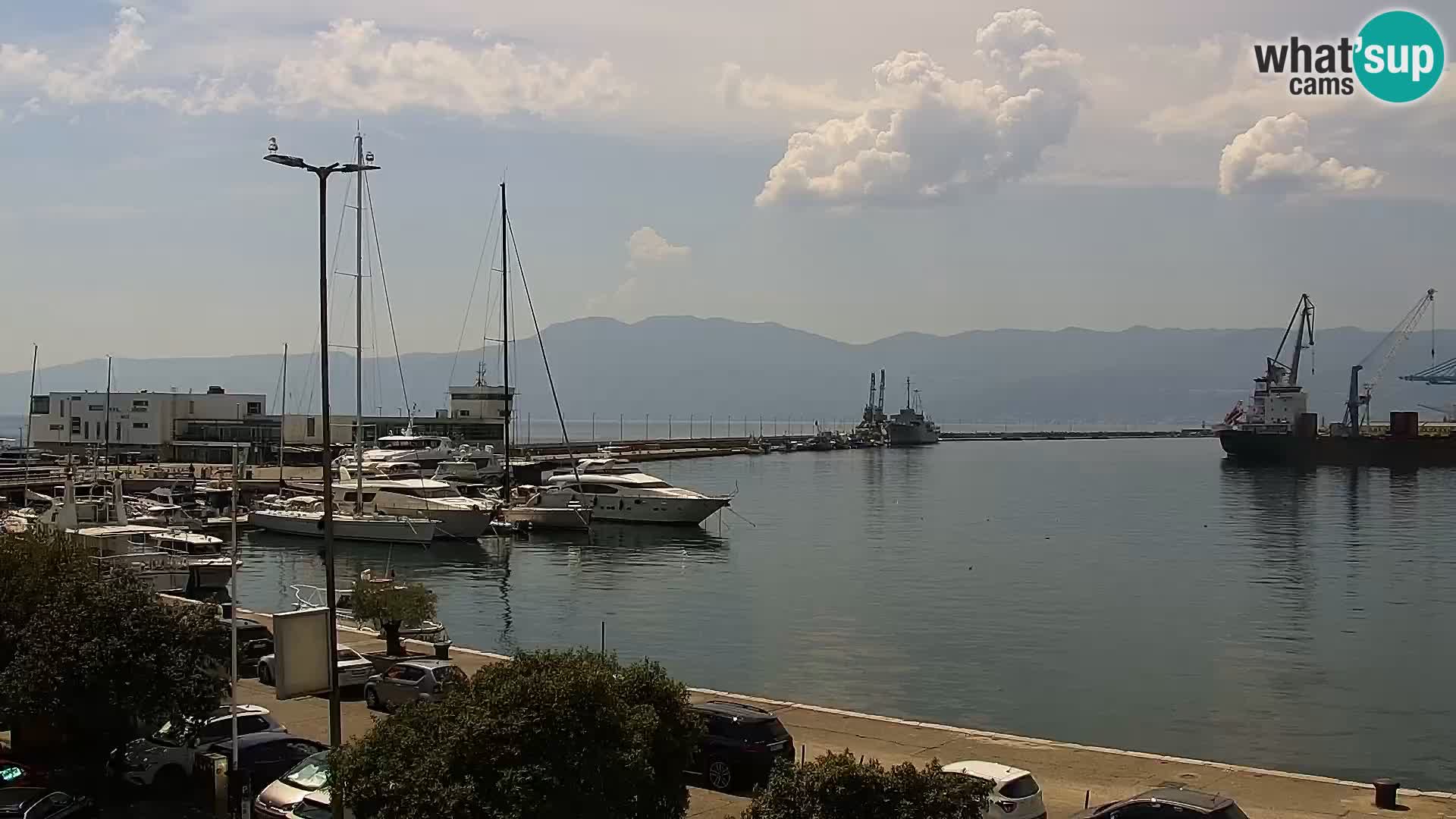 La Riva et Marina à Rijeka – Live Webcam Croatie