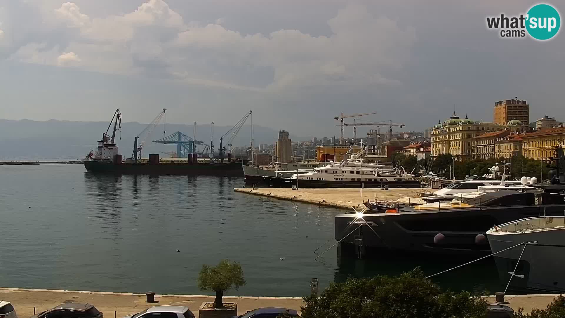Riva i Marina u Rijeci – Web kamera uživo u Hrvatskoj