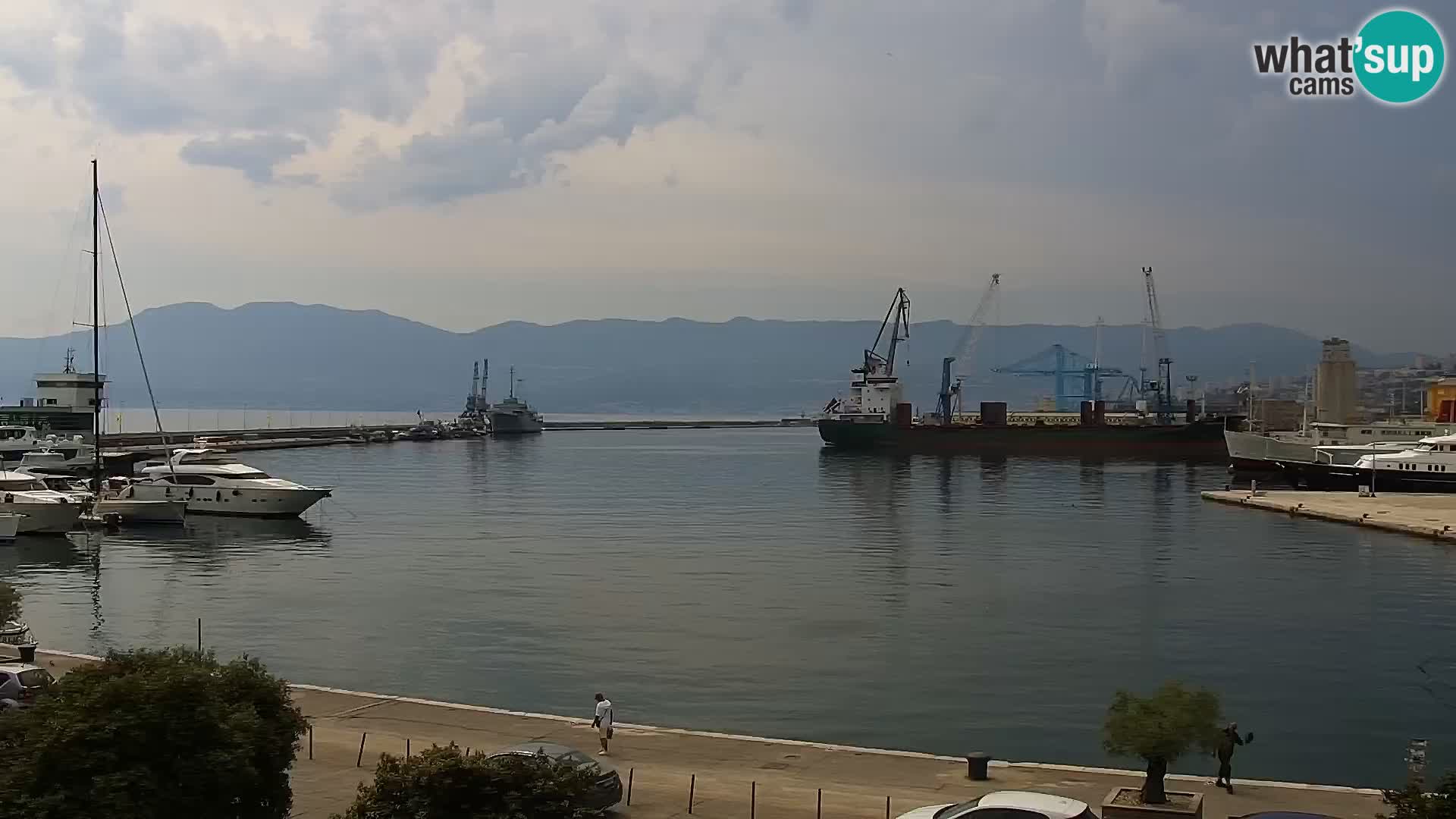 Die Riva und Marina in Rijeka – Live Webcam Kroatien