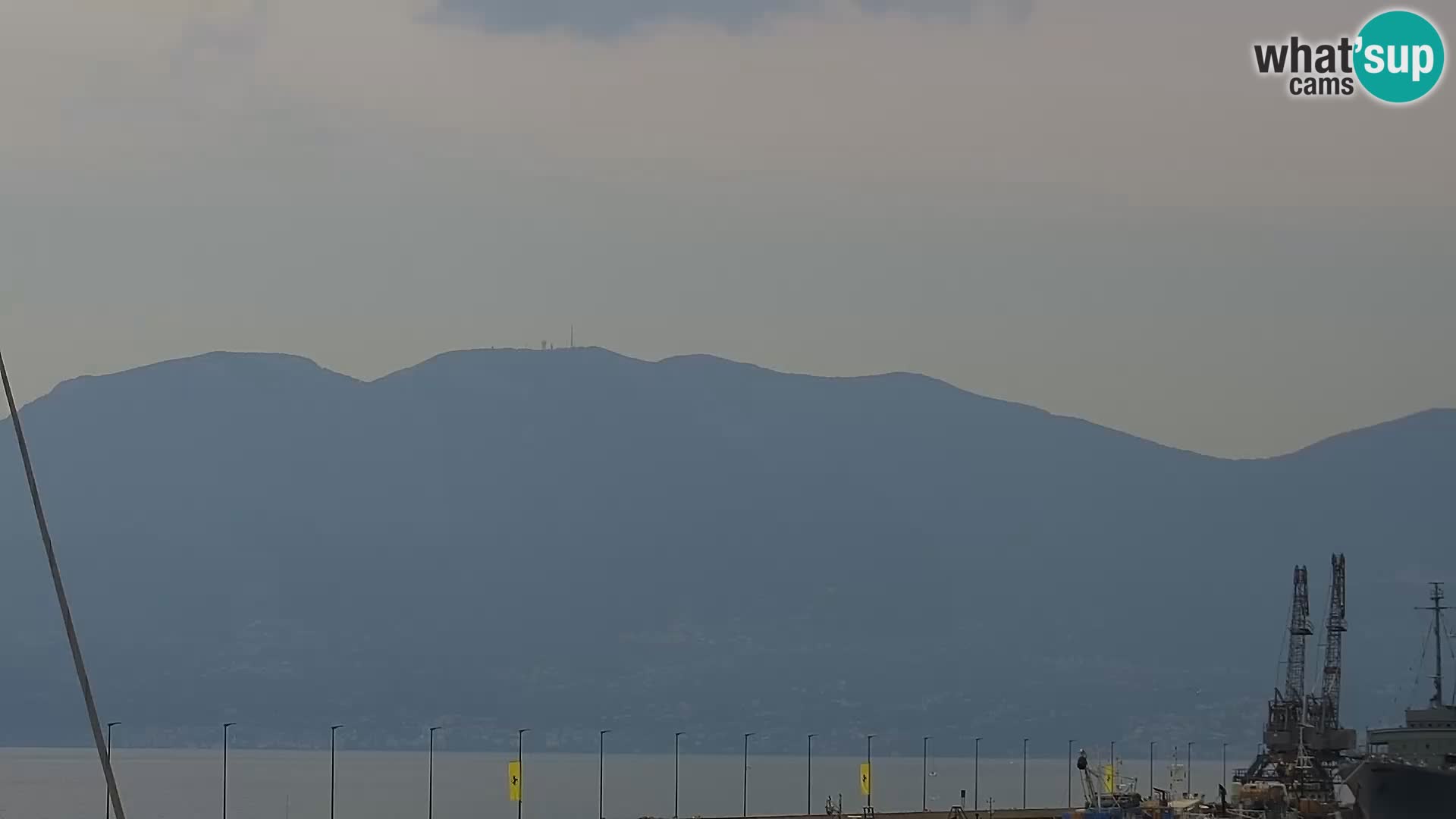 The Riva and Marina in Rijeka  – Live Webcam Croatia