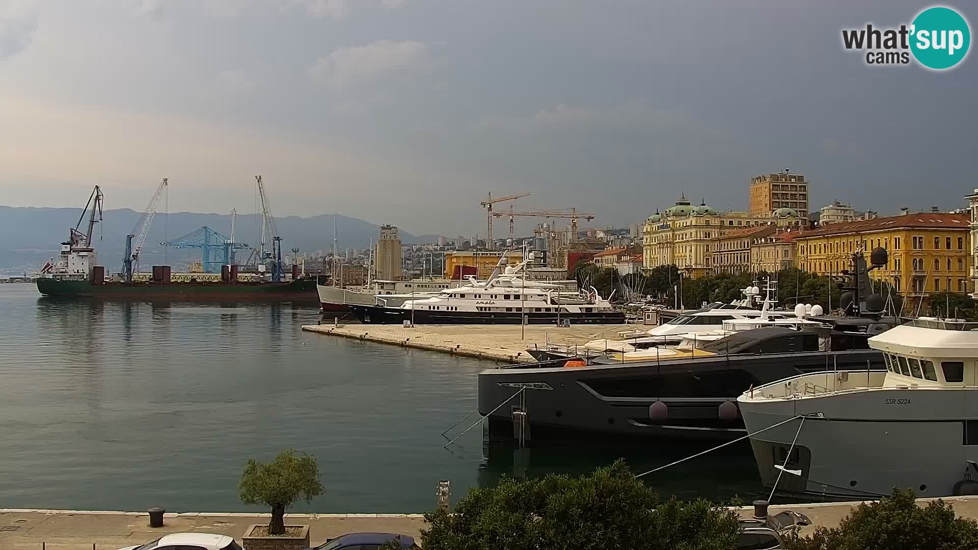 Riva i Marina u Rijeci – Web kamera uživo u Hrvatskoj