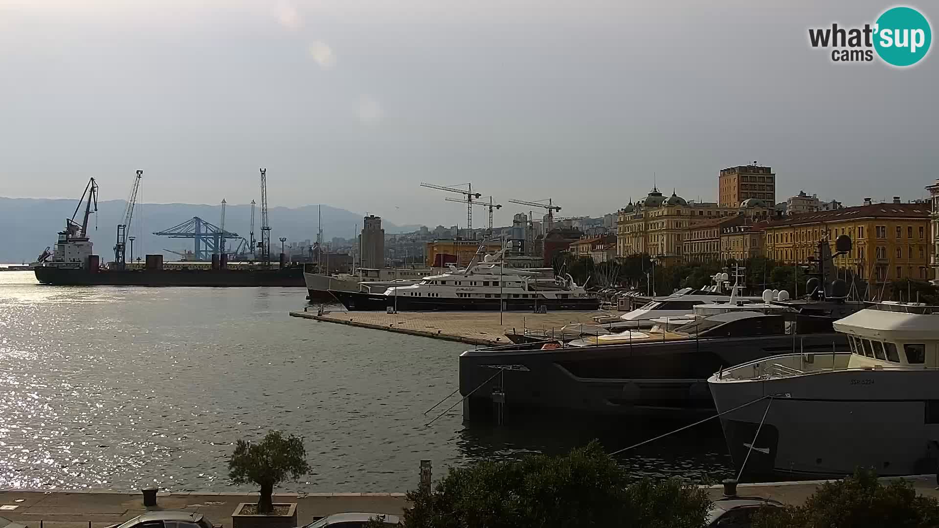La Riva e la Marina a Rijeka (Fiume) – Live Webcam Croazia