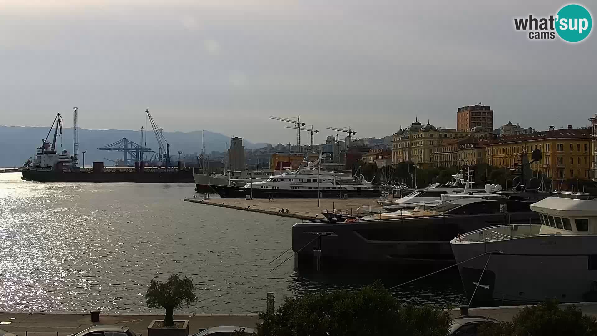 Riva i Marina u Rijeci – Web kamera uživo u Hrvatskoj