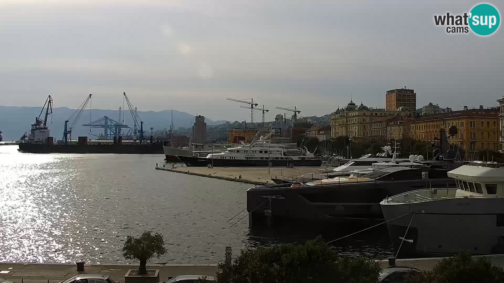 La Riva et Marina à Rijeka – Live Webcam Croatie