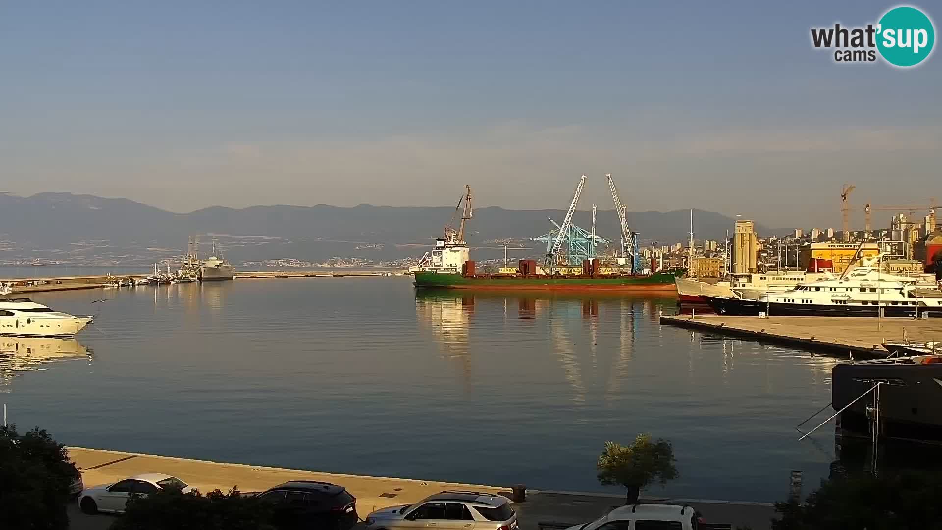 The Riva and Marina in Rijeka  – Live Webcam Croatia