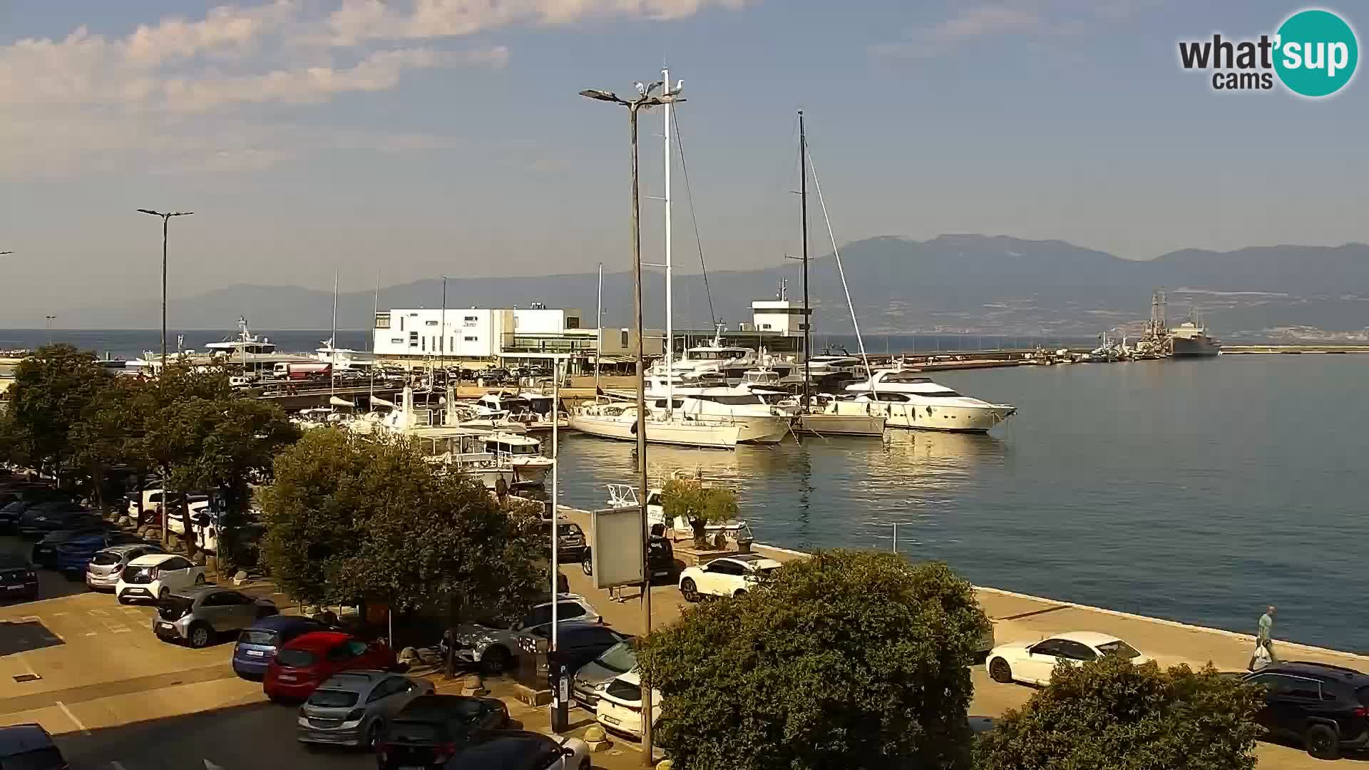 La Riva y Marina en Rijeka – Webcam en vivo Croacia