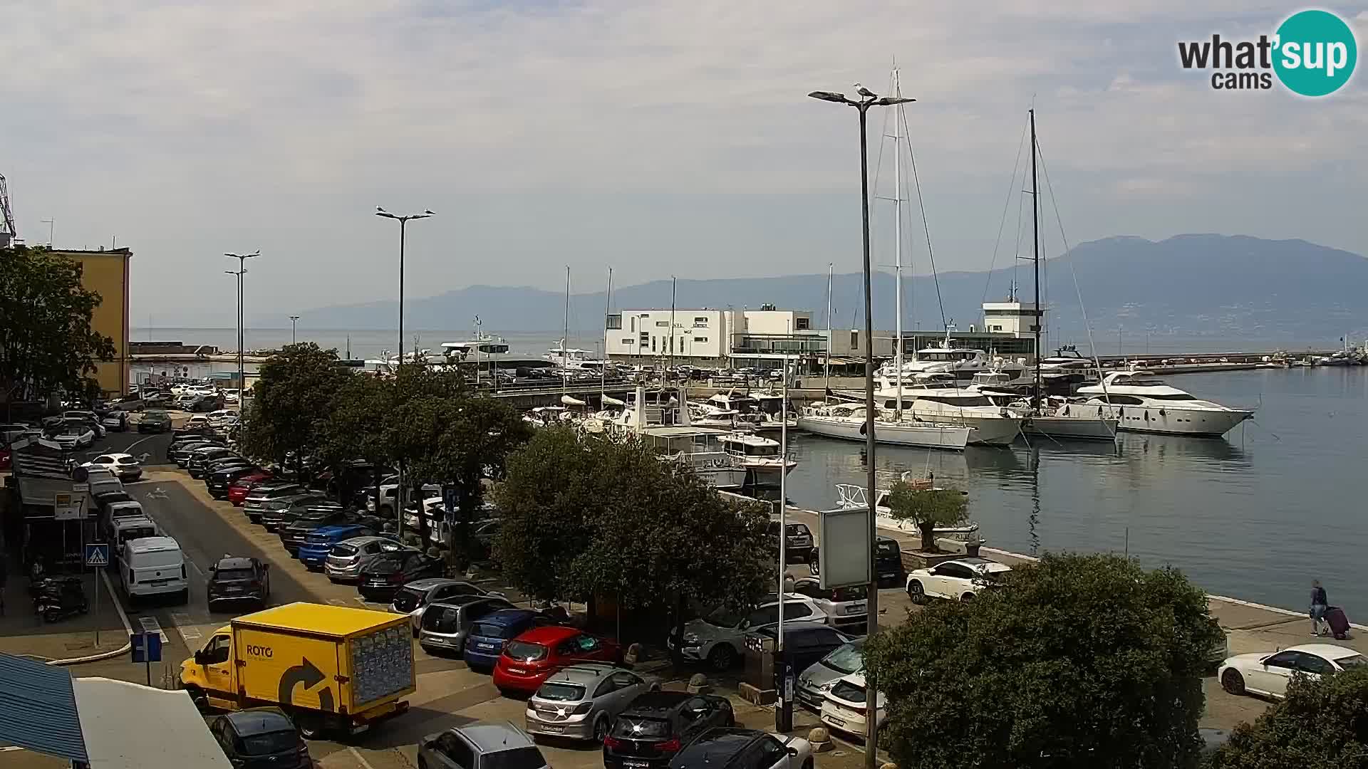 Riva in Marina v Reki – Spletna kamera v živo Hrvaška