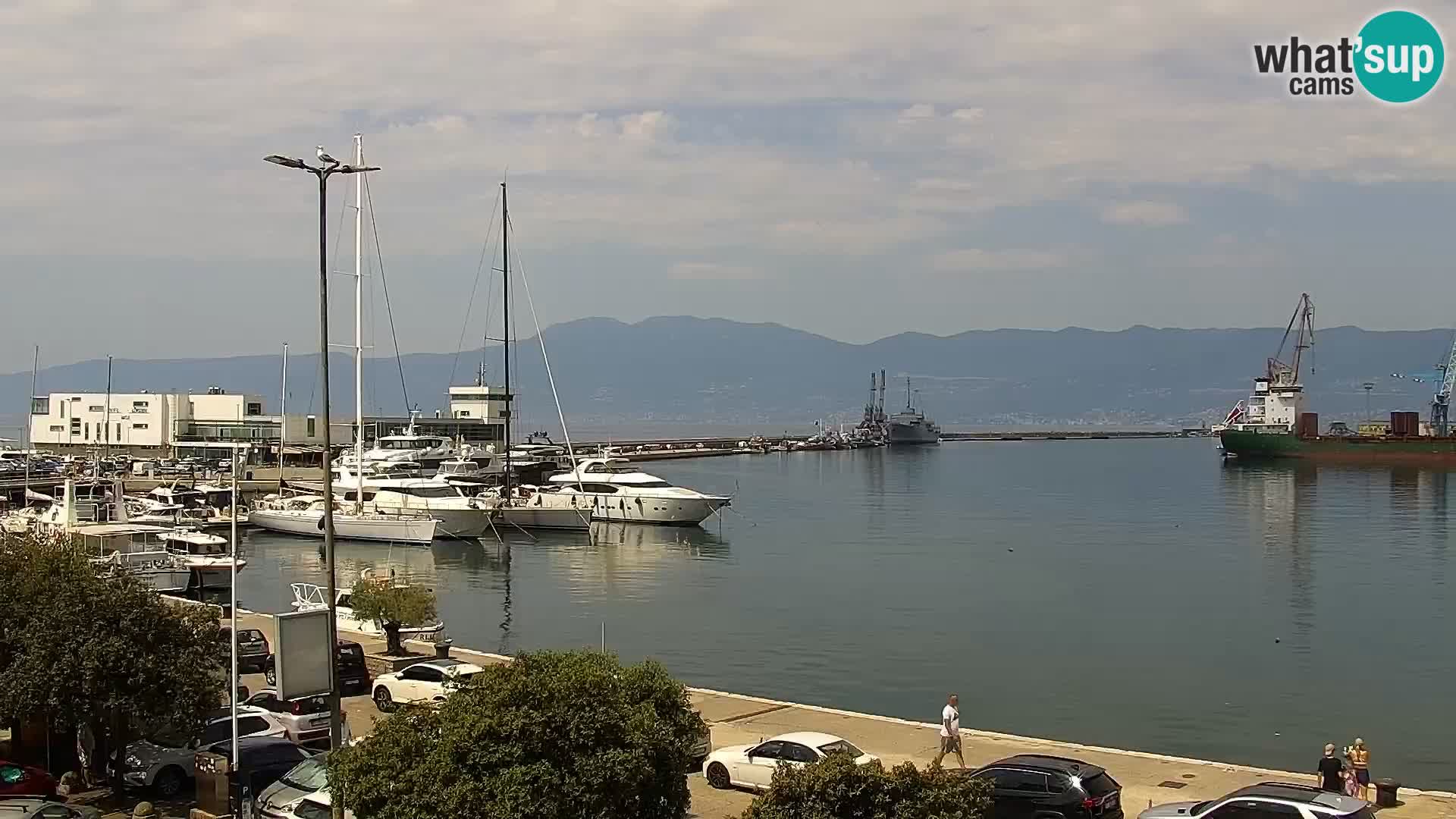 La Riva e la Marina a Rijeka (Fiume) – Live Webcam Croazia