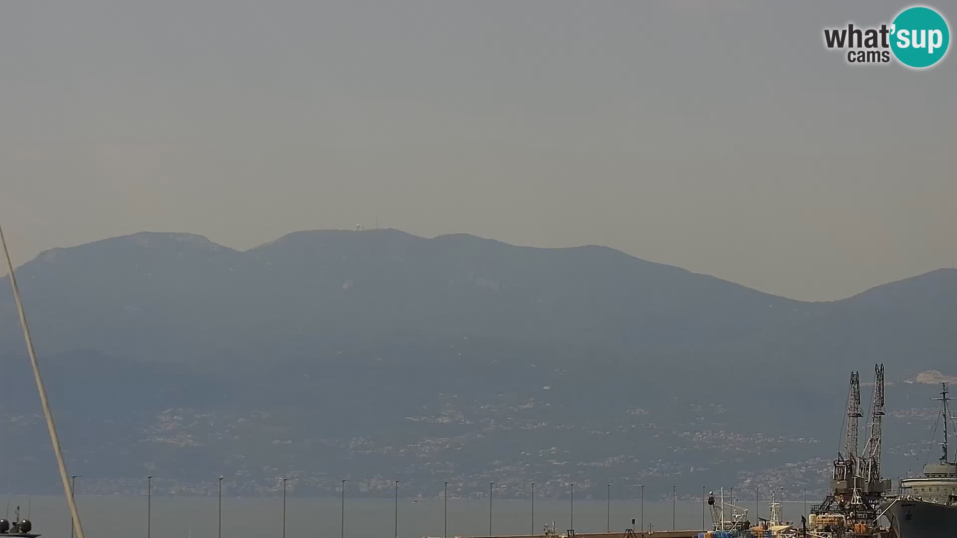 La Riva e la Marina a Rijeka (Fiume) – Live Webcam Croazia