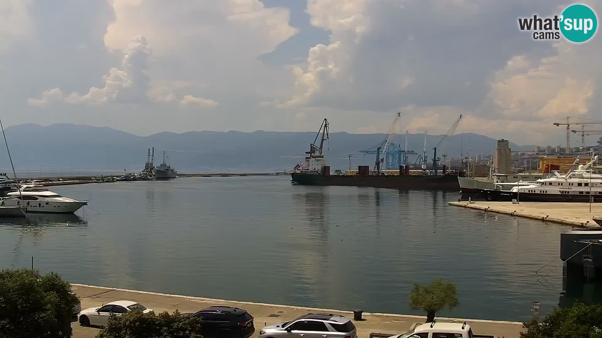 Die Riva und Marina in Rijeka – Live Webcam Kroatien