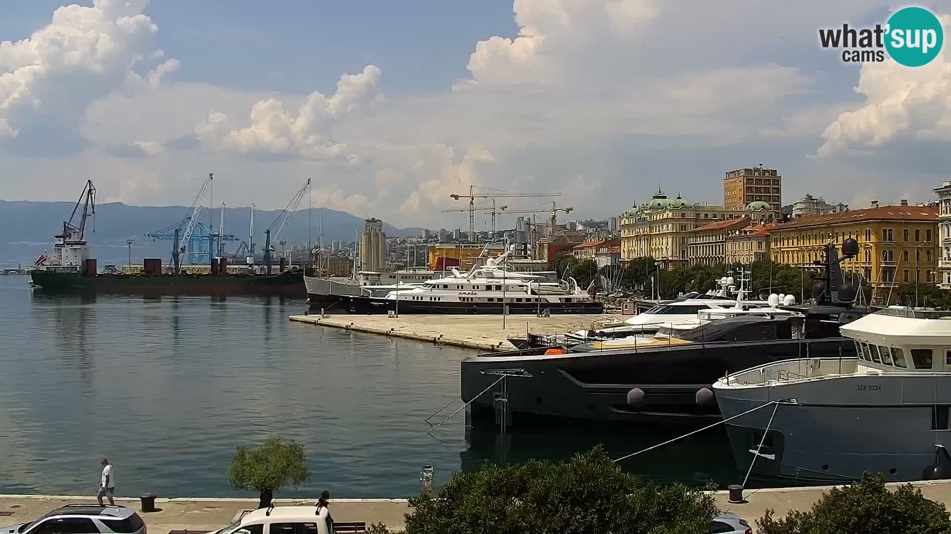 La Riva e la Marina a Rijeka (Fiume) – Live Webcam Croazia