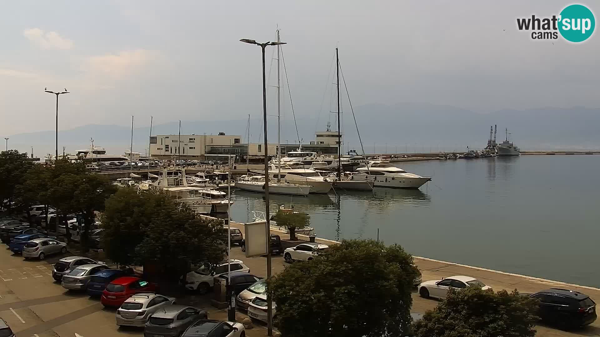 La Riva et Marina à Rijeka – Live Webcam Croatie