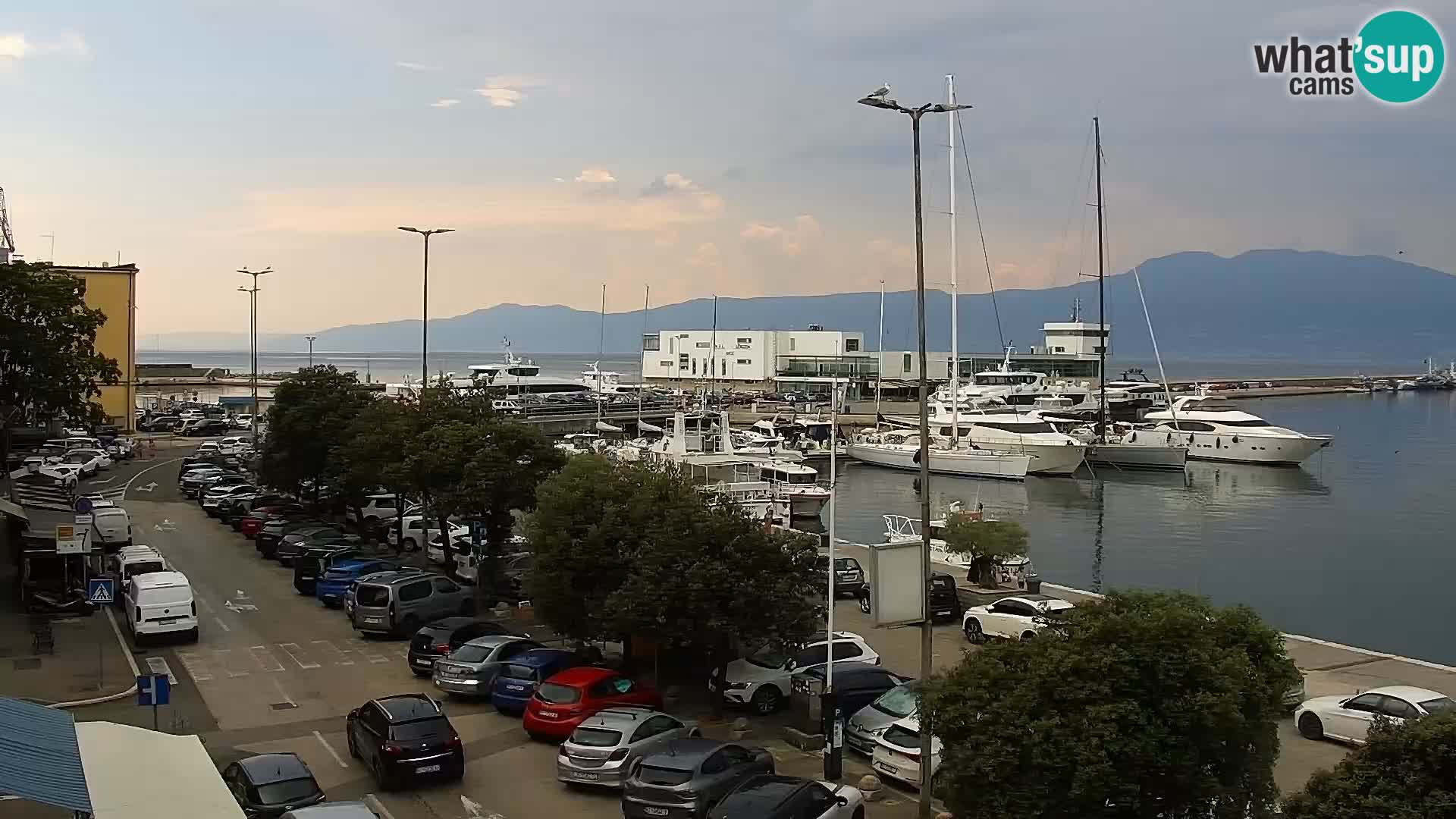 Die Riva und Marina in Rijeka – Live Webcam Kroatien