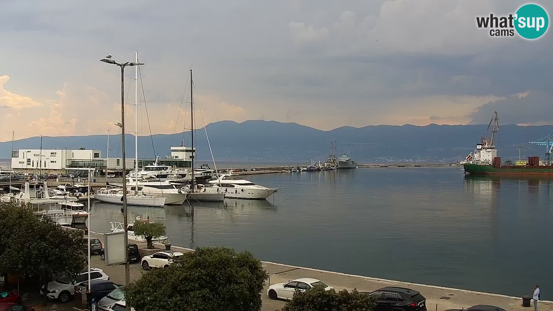 La Riva et Marina à Rijeka – Live Webcam Croatie