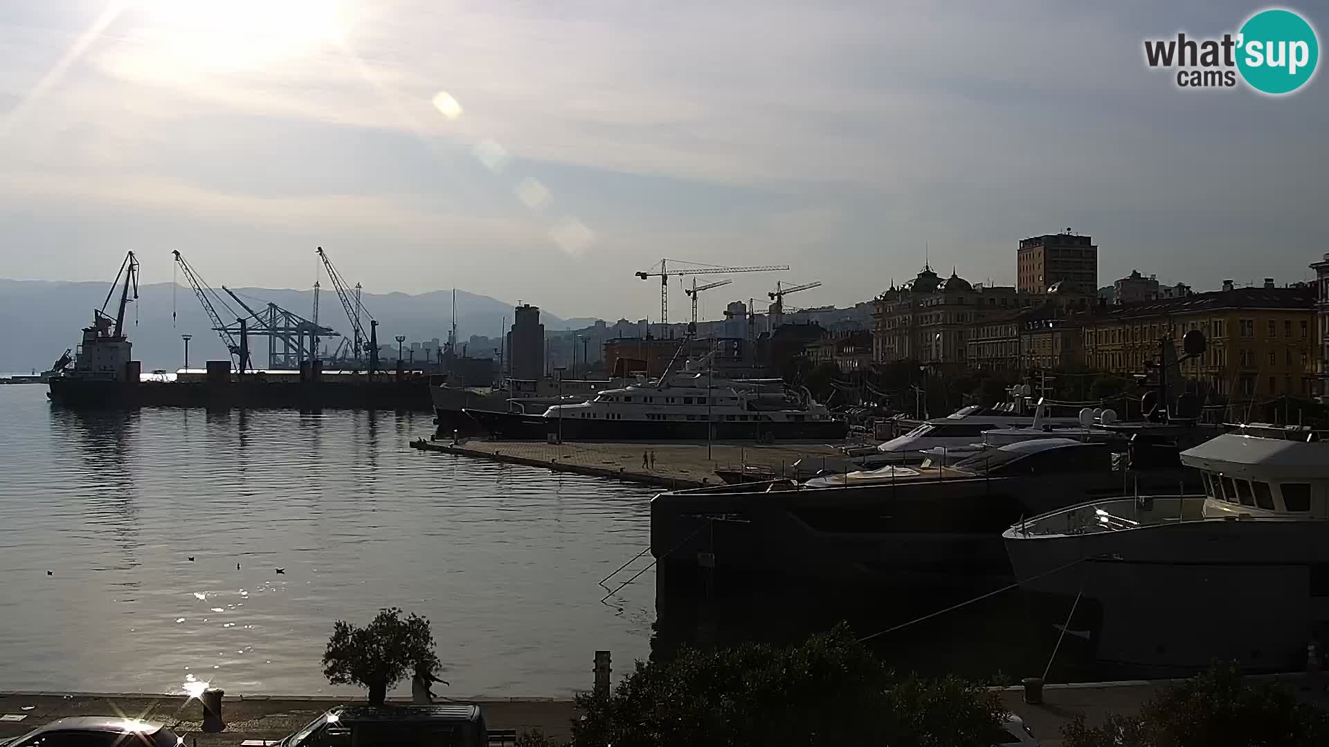 La Riva e la Marina a Rijeka (Fiume) – Live Webcam Croazia