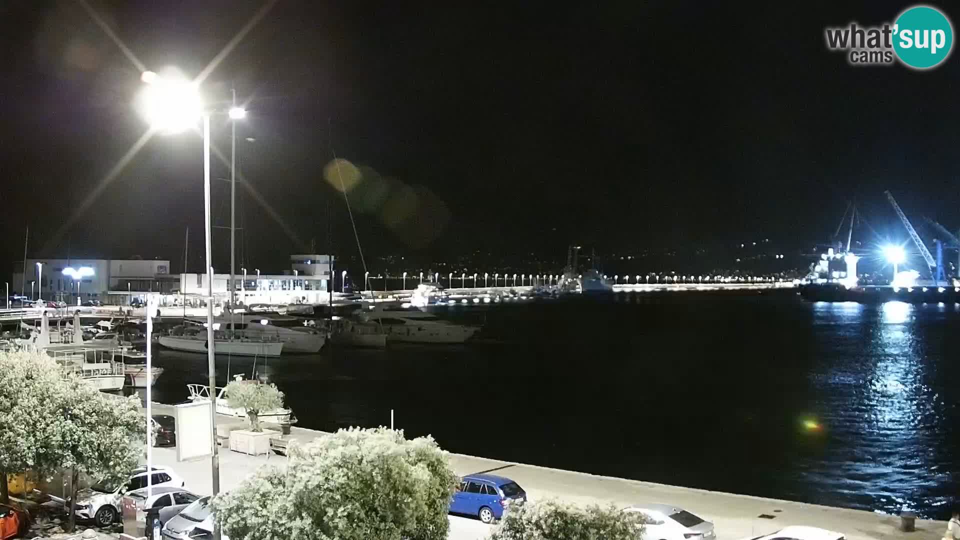 Die Riva und Marina in Rijeka – Live Webcam Kroatien