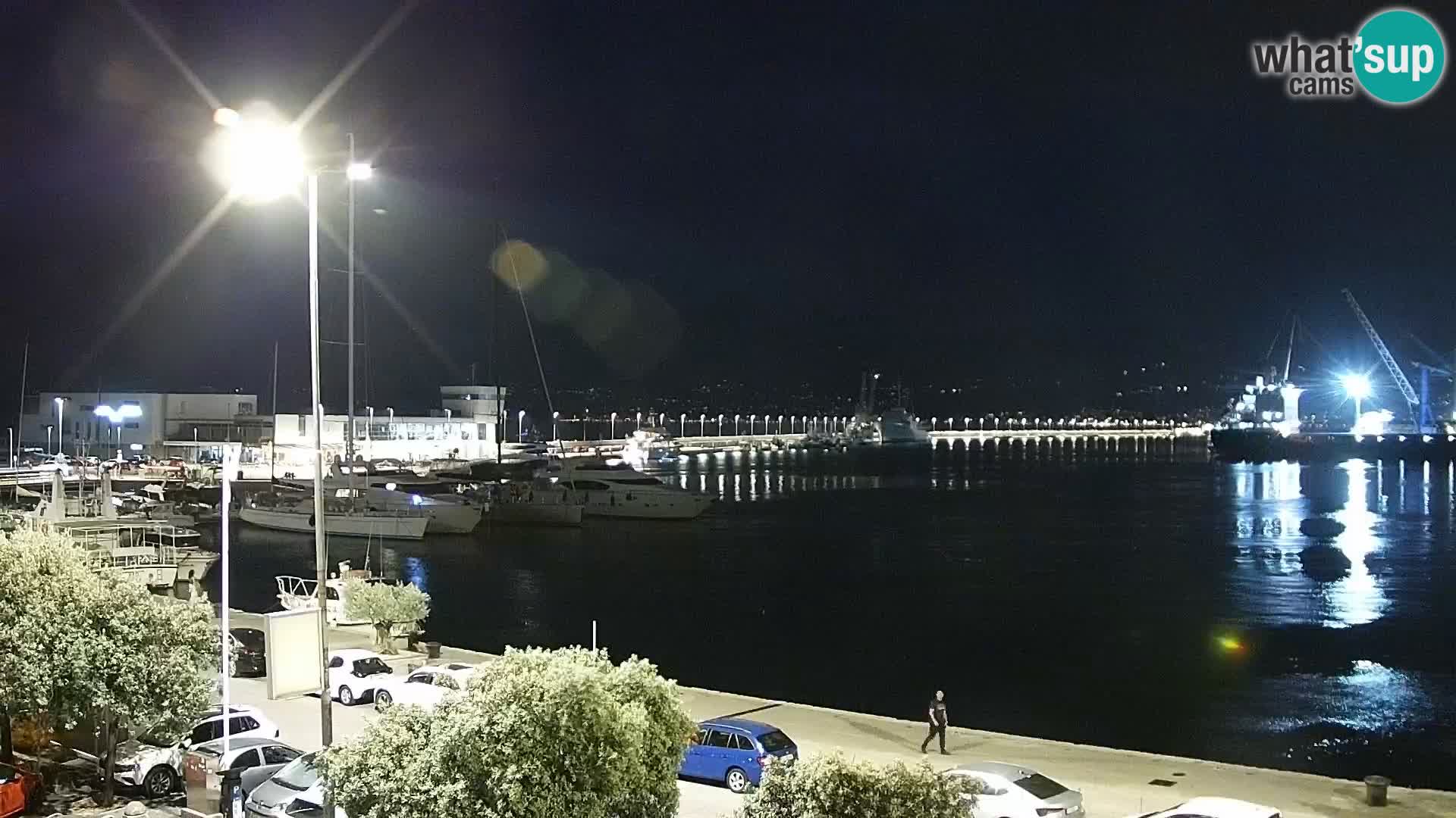 The Riva and Marina in Rijeka – Live Webcam Croatia