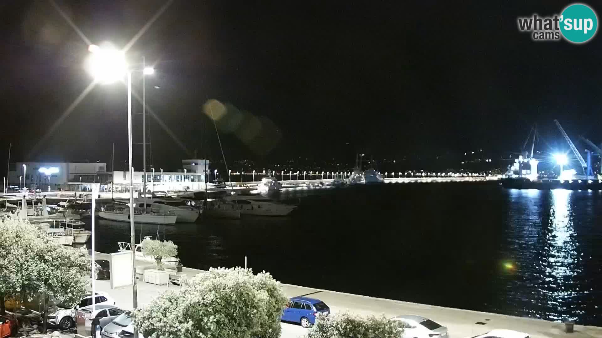 La Riva y Marina en Rijeka – Webcam en vivo Croacia