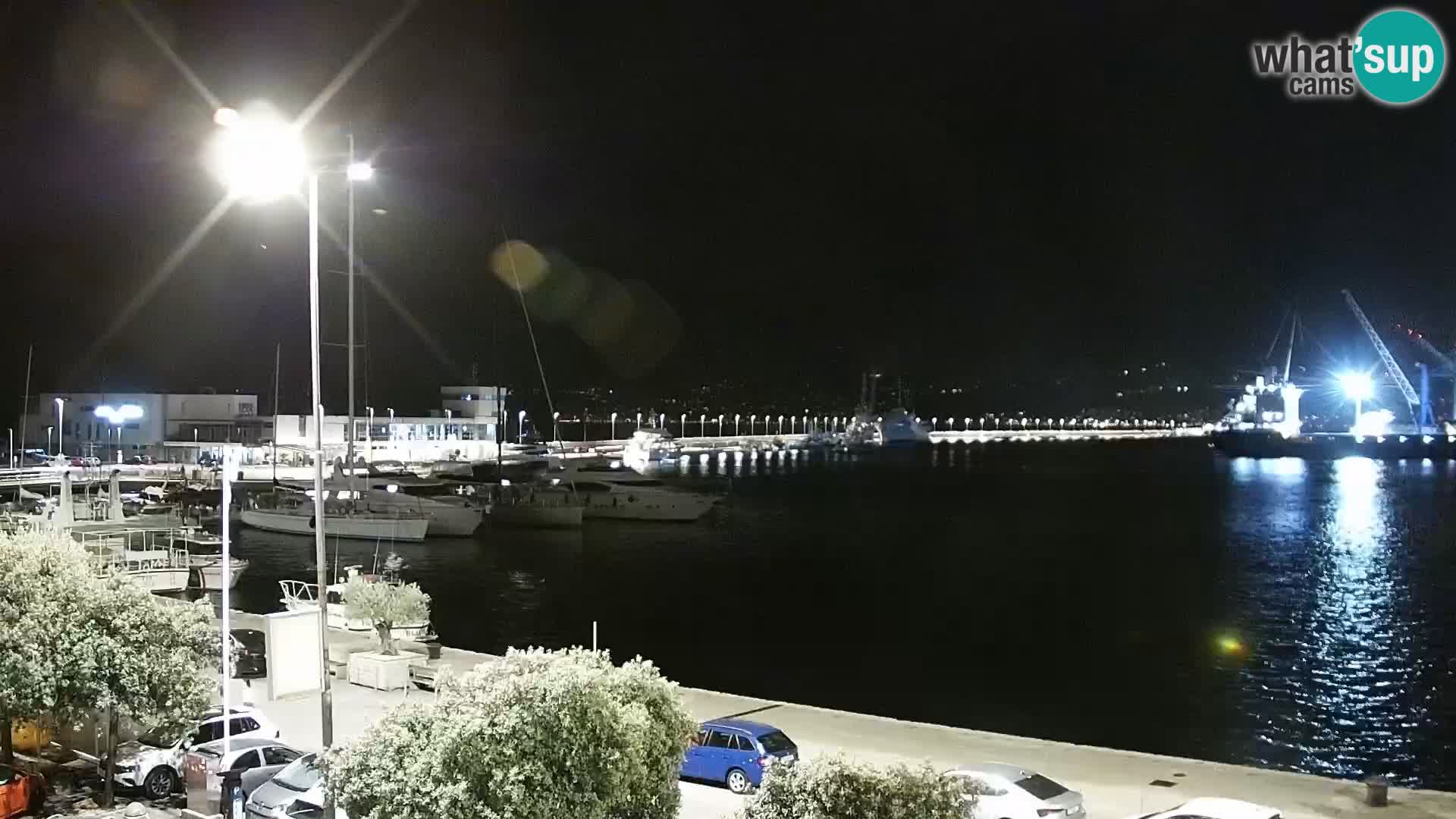 La Riva y Marina en Rijeka – Webcam en vivo Croacia