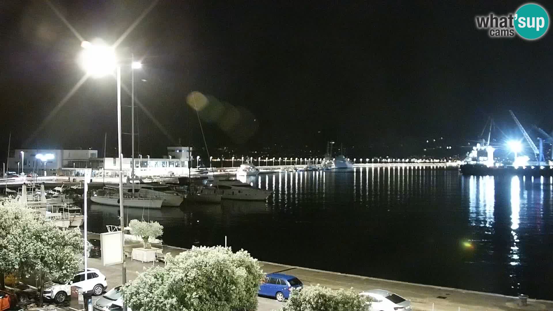 La Riva y Marina en Rijeka – Webcam en vivo Croacia