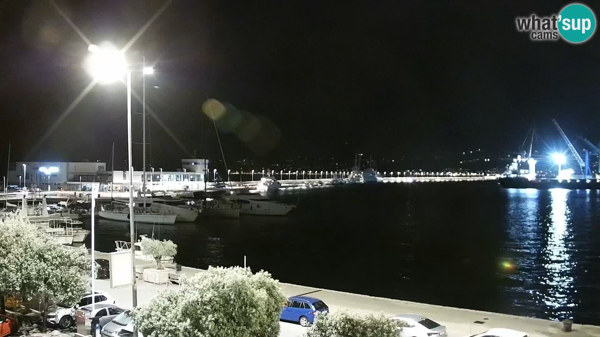 La Riva y Marina en Rijeka – Webcam en vivo Croacia