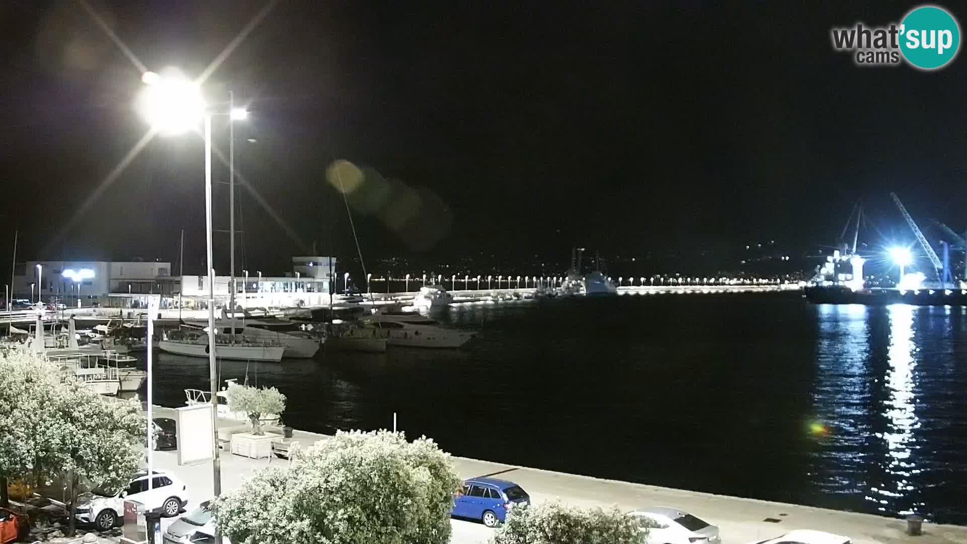 La Riva e la Marina a Rijeka (Fiume) – Live Webcam Croazia
