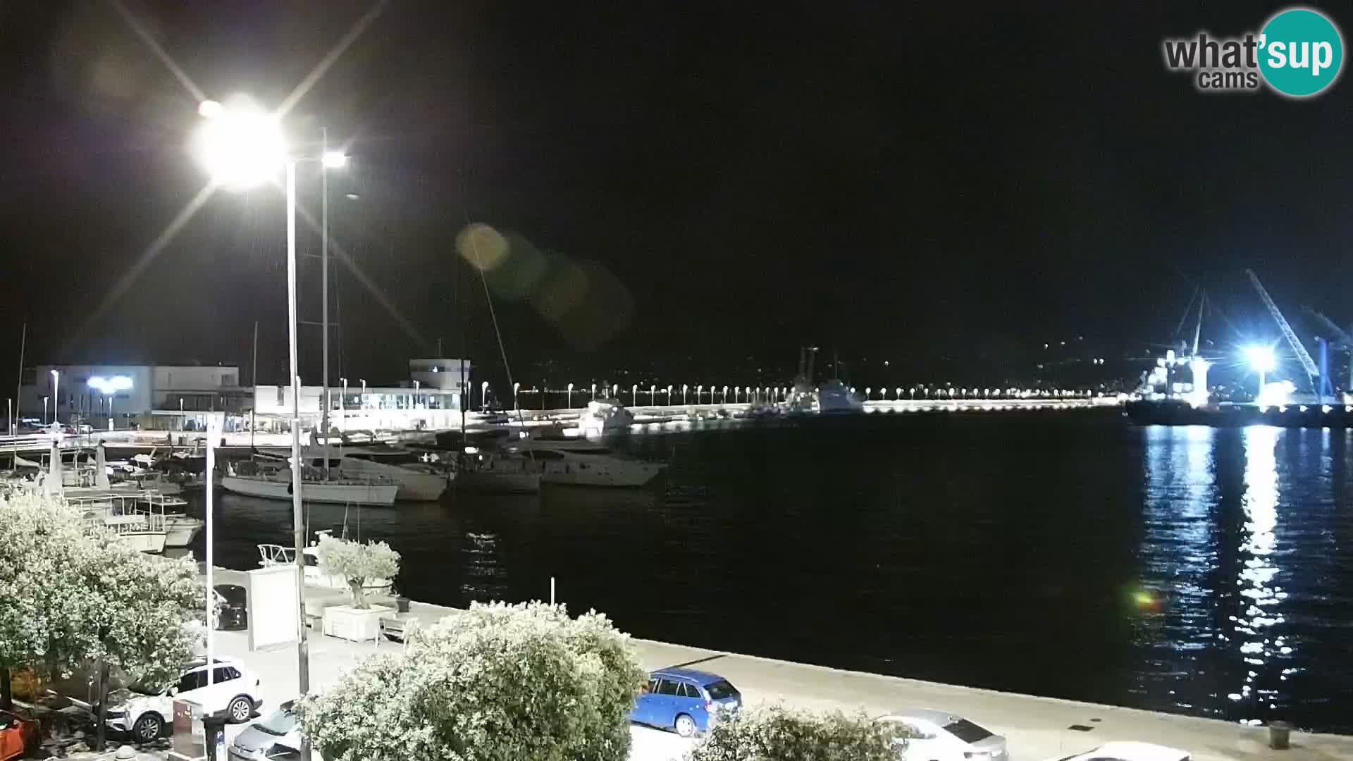 La Riva et Marina à Rijeka – Live Webcam Croatie