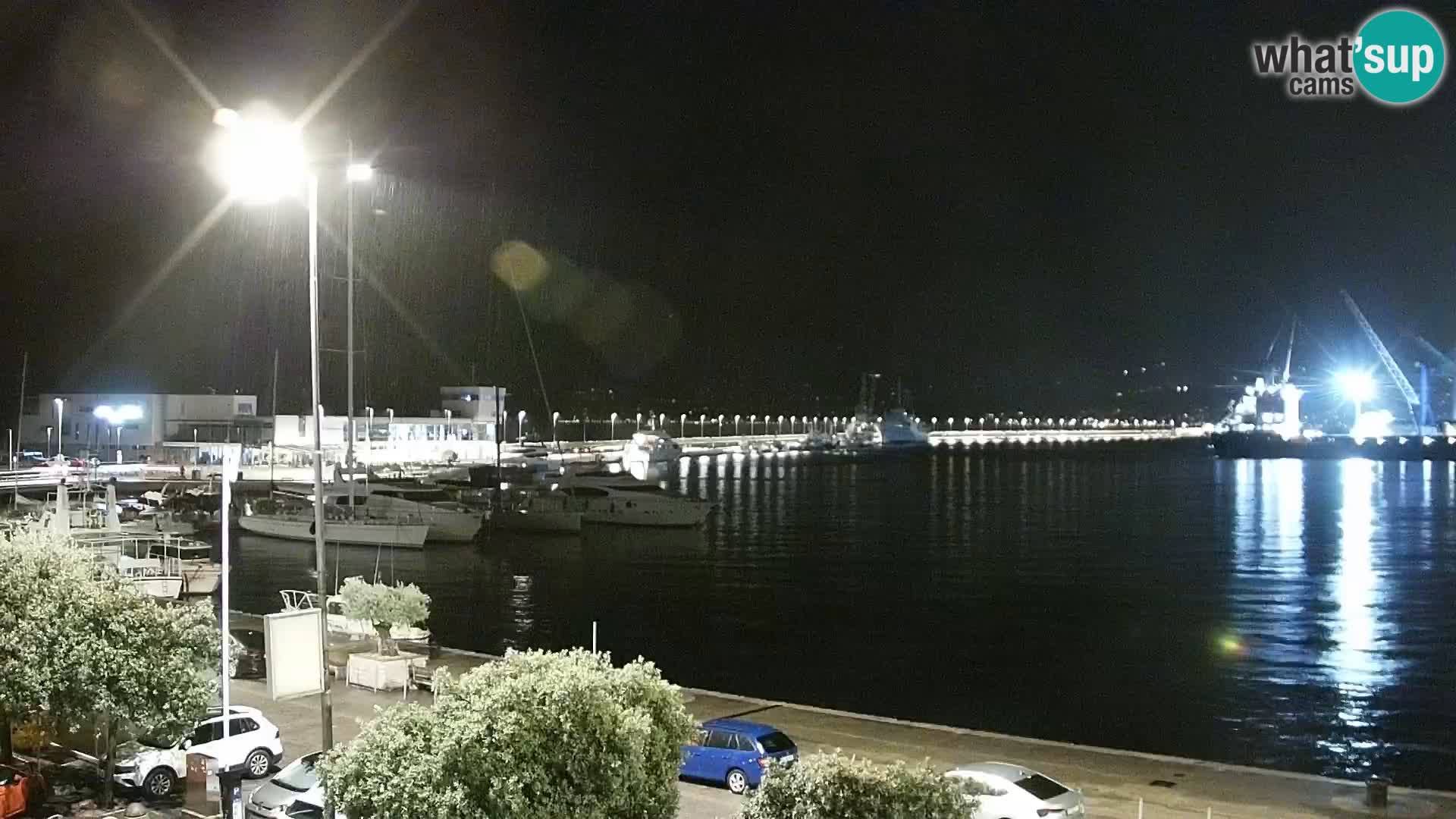 La Riva et Marina à Rijeka – Live Webcam Croatie