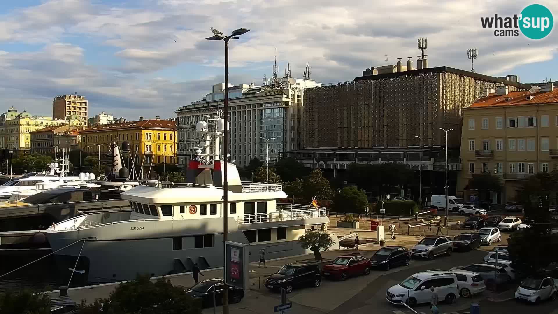 La Riva e la Marina a Rijeka (Fiume) – Live Webcam Croazia