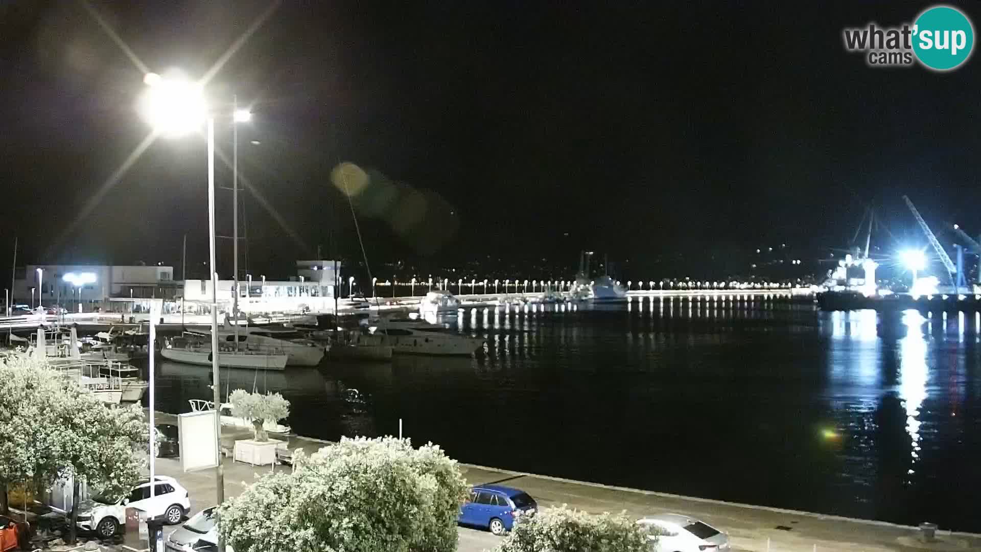 Die Riva und Marina in Rijeka – Live Webcam Kroatien