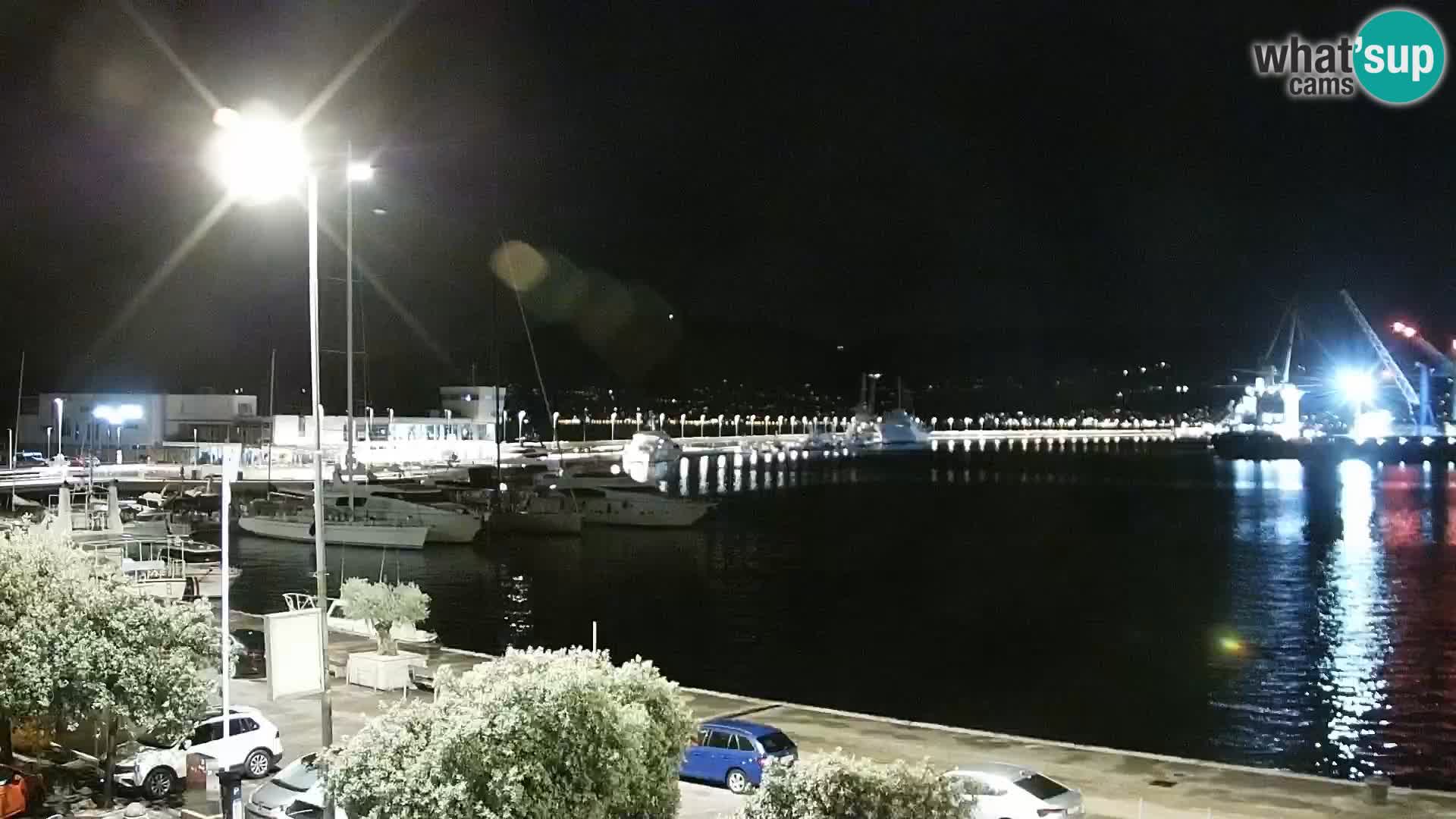 La Riva et Marina à Rijeka – Live Webcam Croatie