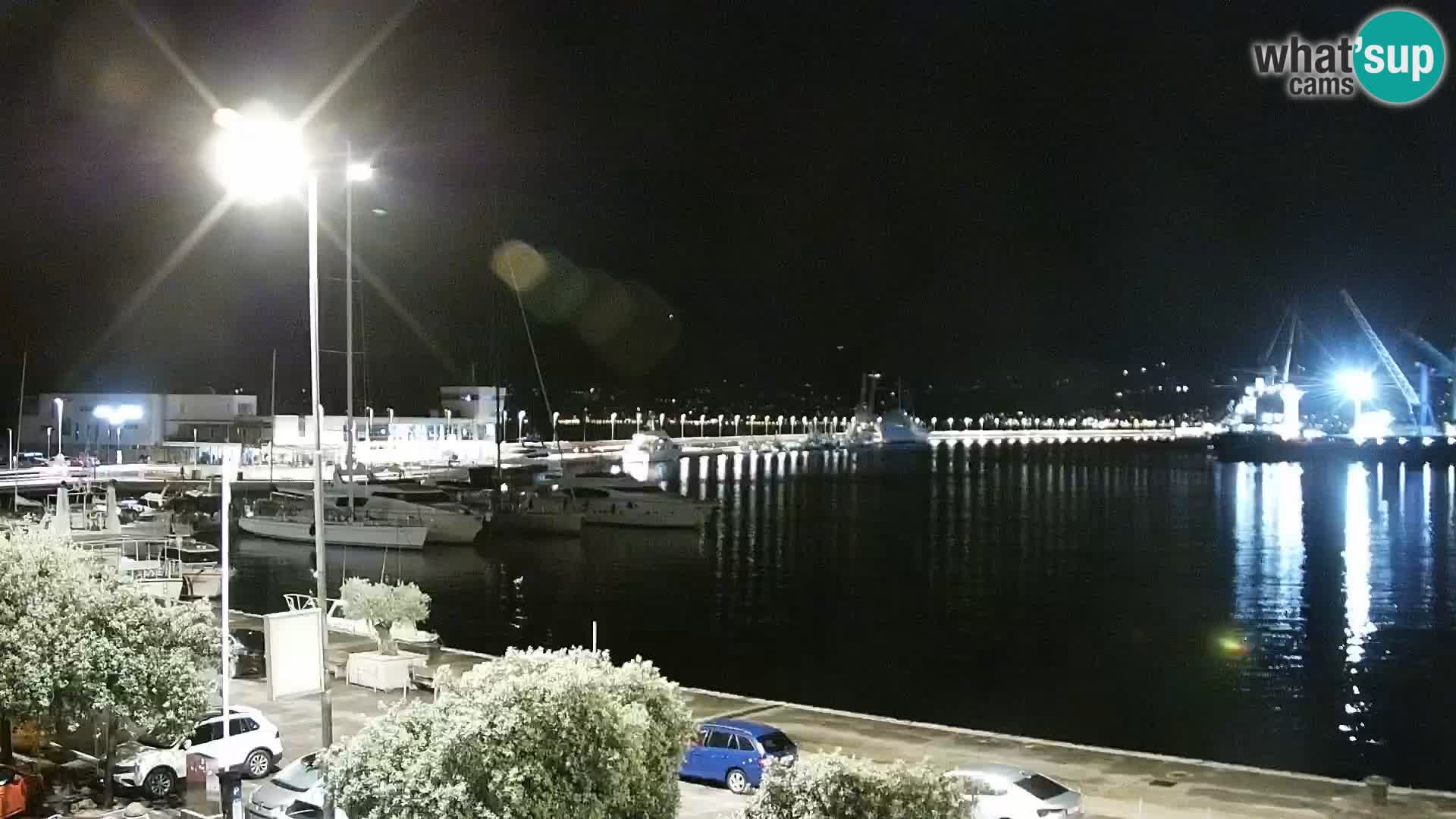 Die Riva und Marina in Rijeka – Live Webcam Kroatien