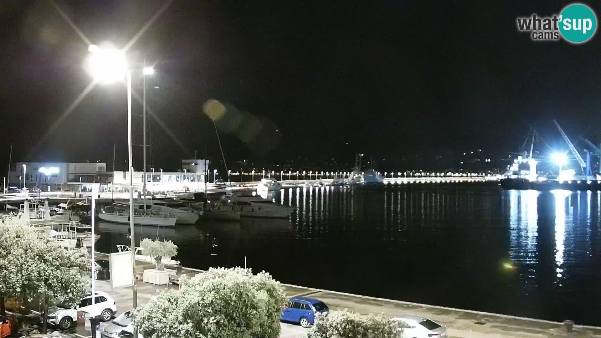 La Riva et Marina à Rijeka – Live Webcam Croatie