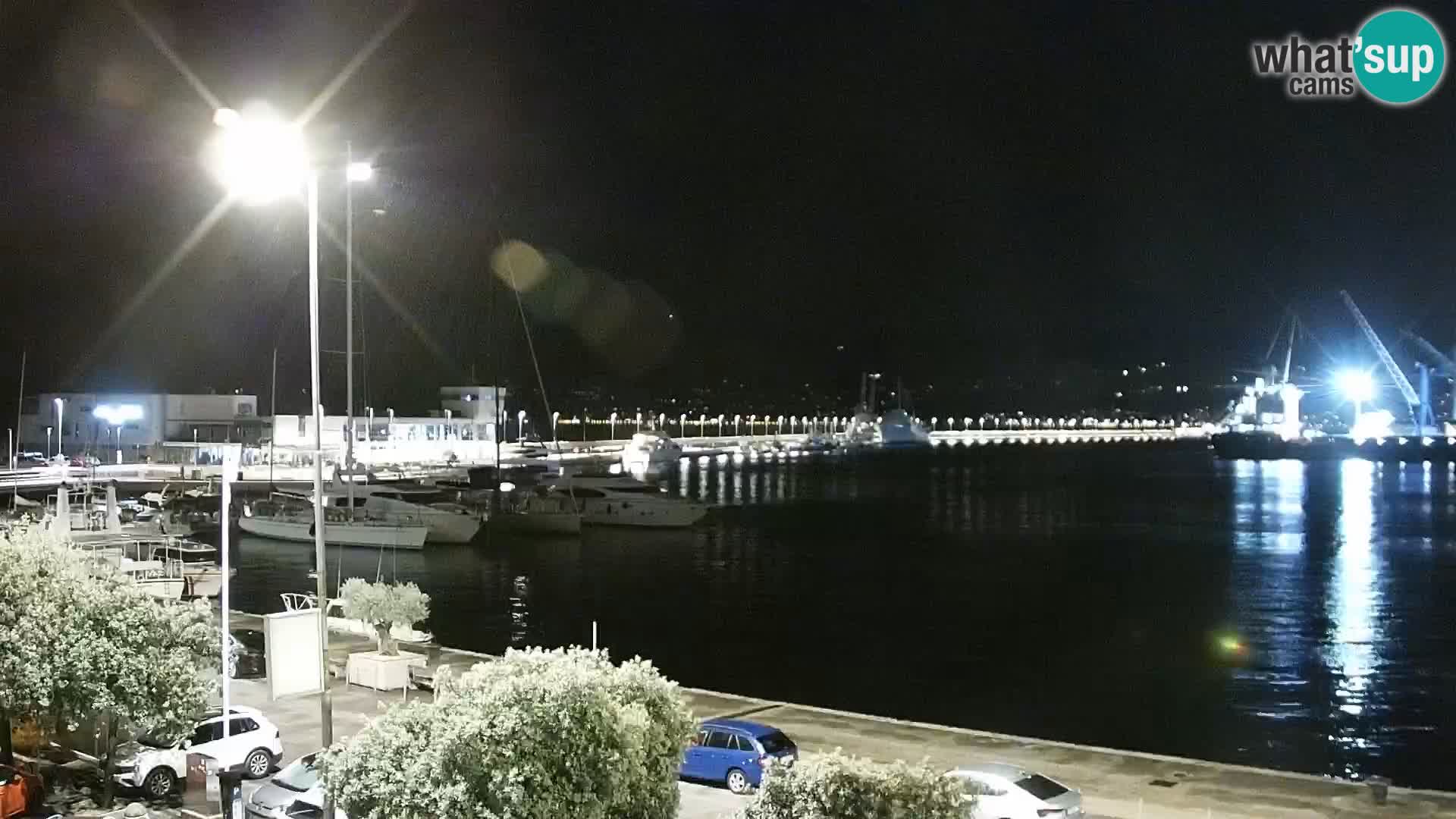 La Riva e la Marina a Rijeka (Fiume) – Live Webcam Croazia