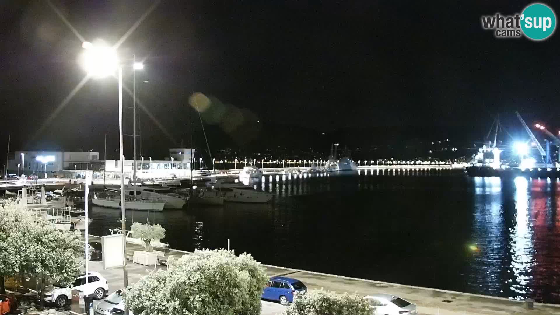 Die Riva und Marina in Rijeka – Live Webcam Kroatien