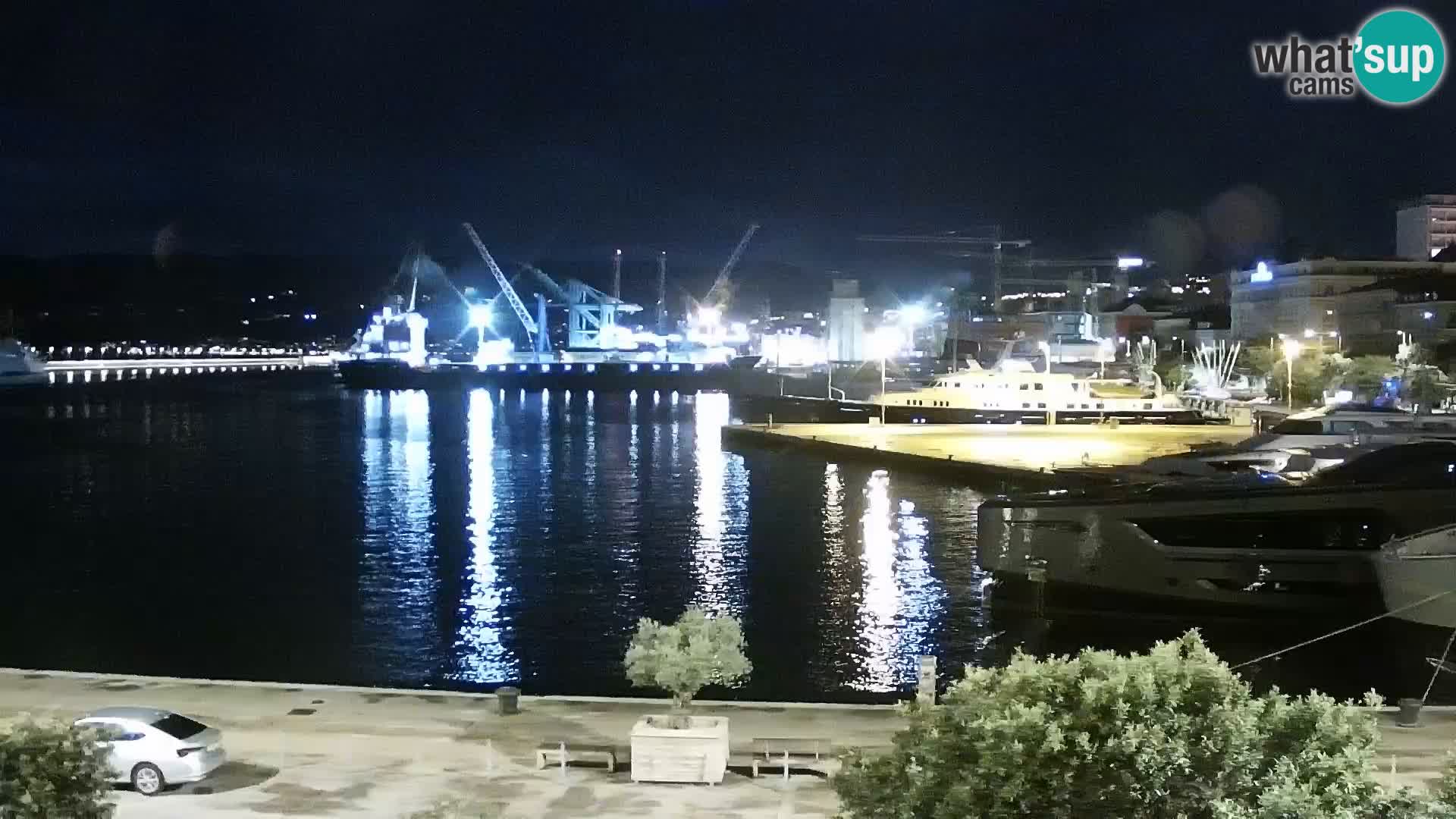 La Riva et Marina à Rijeka – Live Webcam Croatie