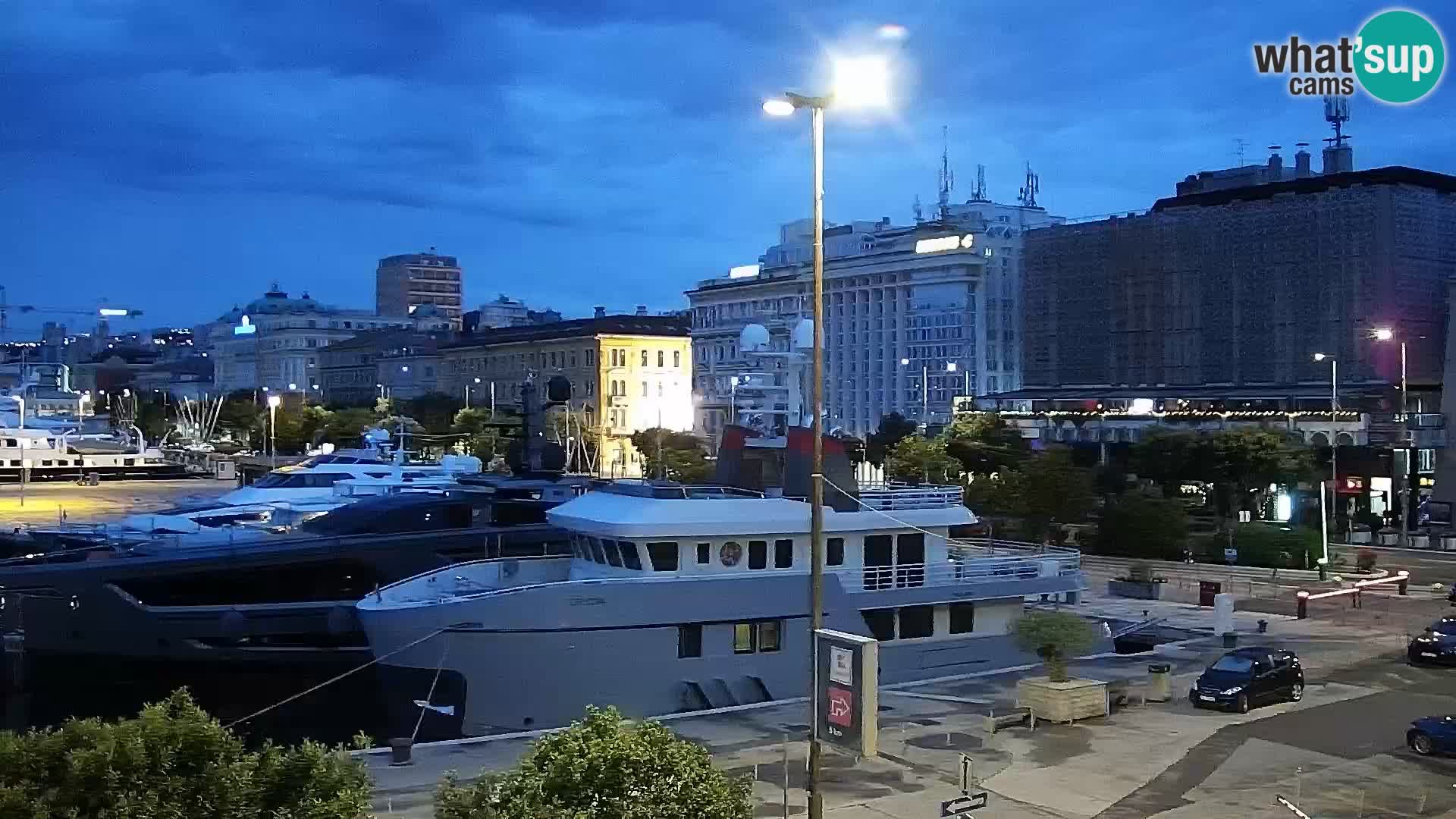 Die Riva und Marina in Rijeka – Live Webcam Kroatien