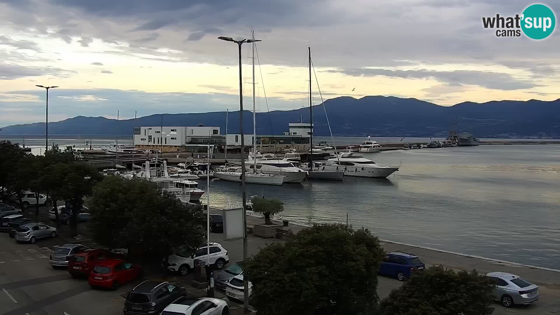 Die Riva und Marina in Rijeka – Live Webcam Kroatien