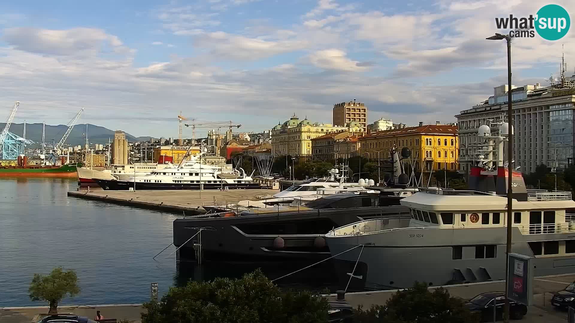 Die Riva und Marina in Rijeka – Live Webcam Kroatien