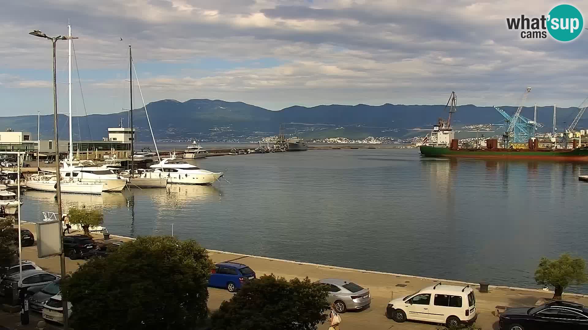 Die Riva und Marina in Rijeka – Live Webcam Kroatien
