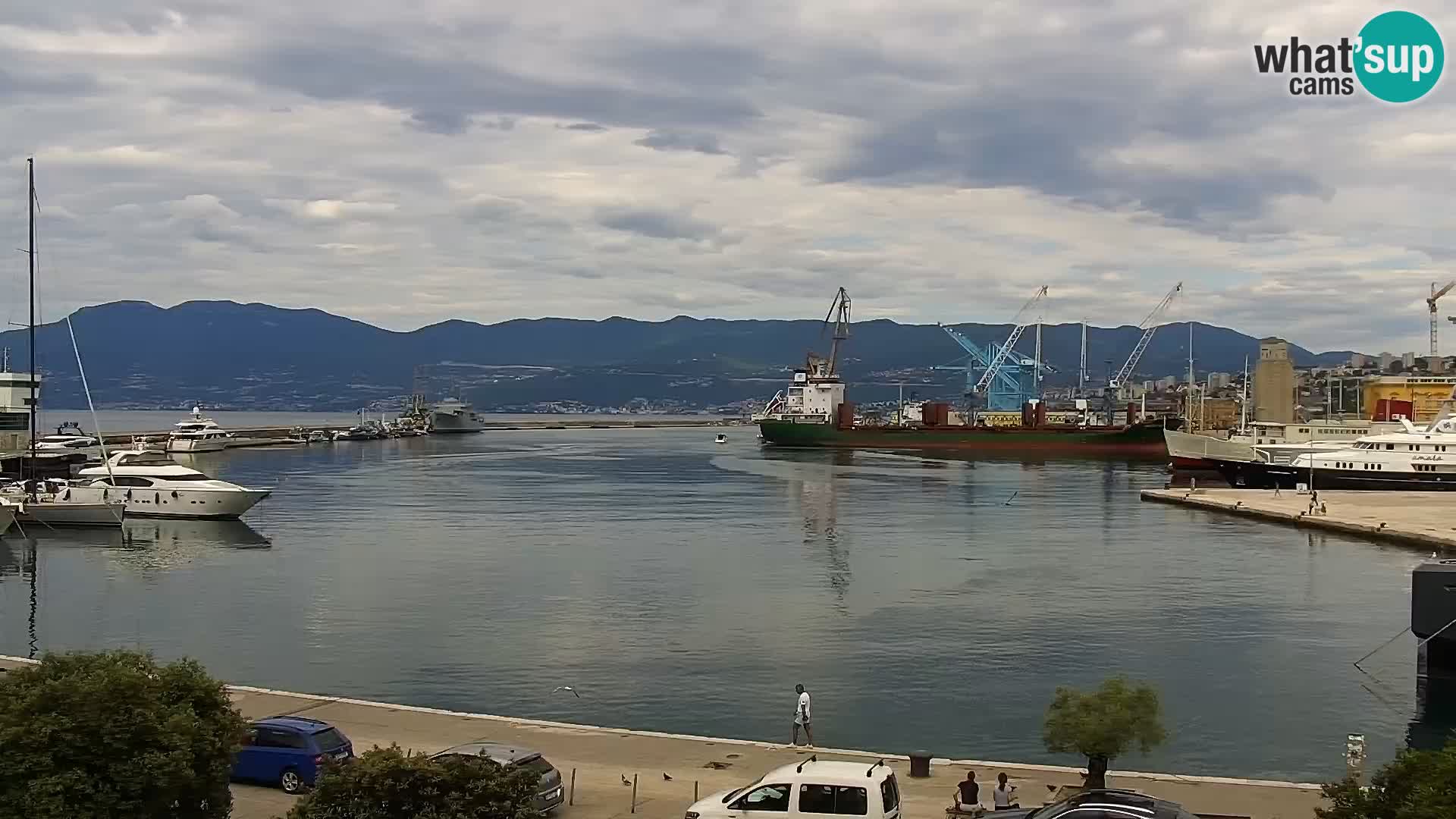 Die Riva und Marina in Rijeka – Live Webcam Kroatien