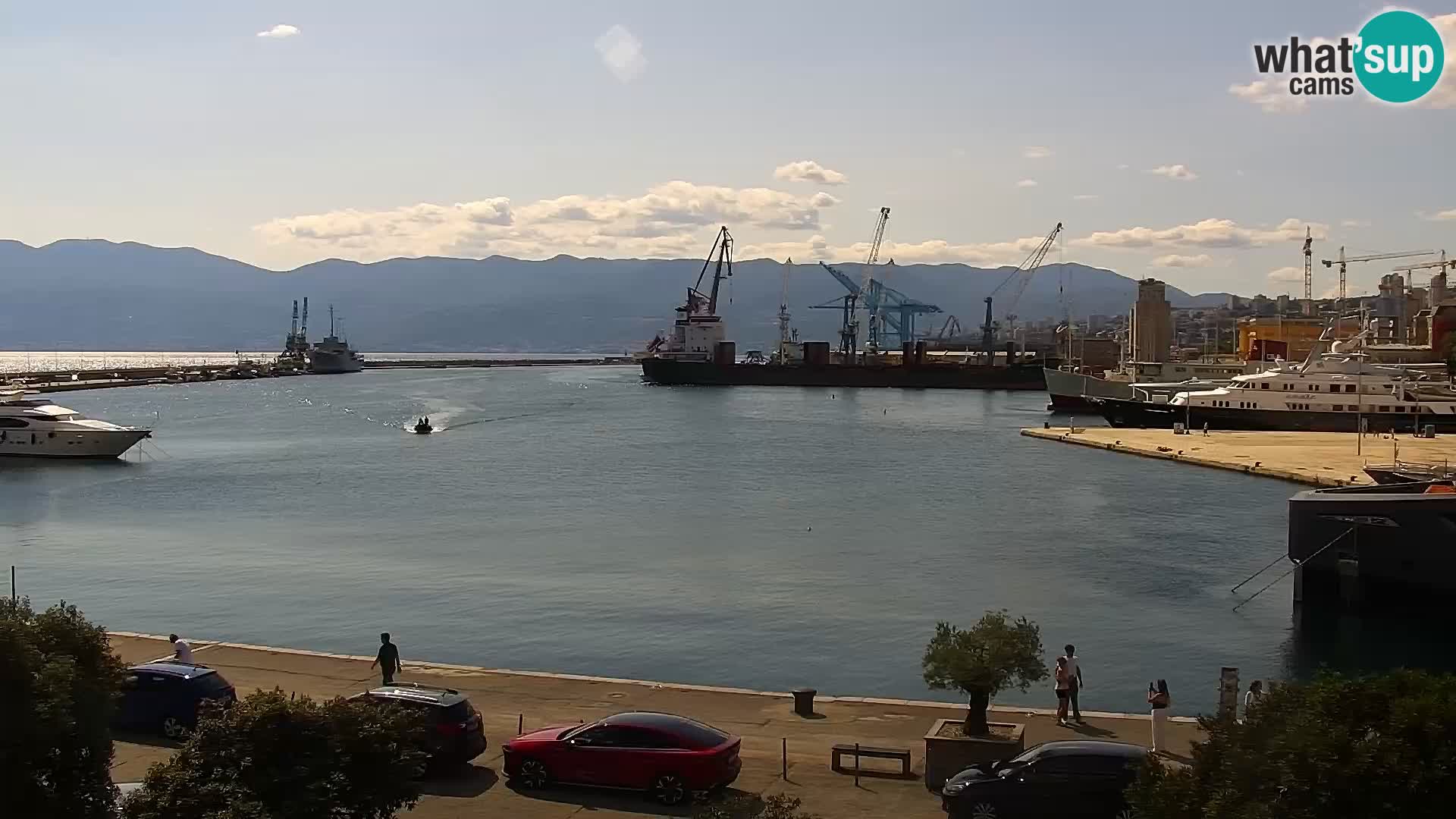 Die Riva und Marina in Rijeka – Live Webcam Kroatien