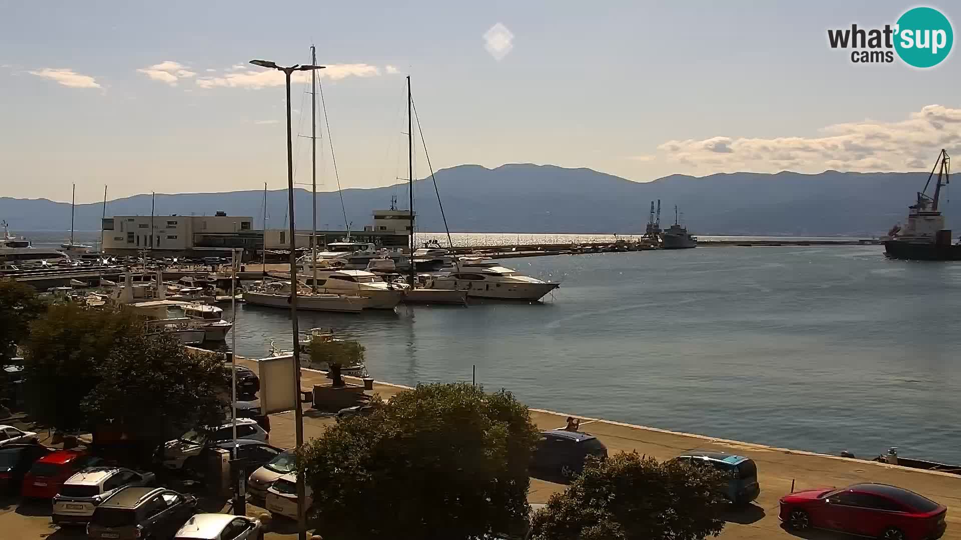Die Riva und Marina in Rijeka – Live Webcam Kroatien