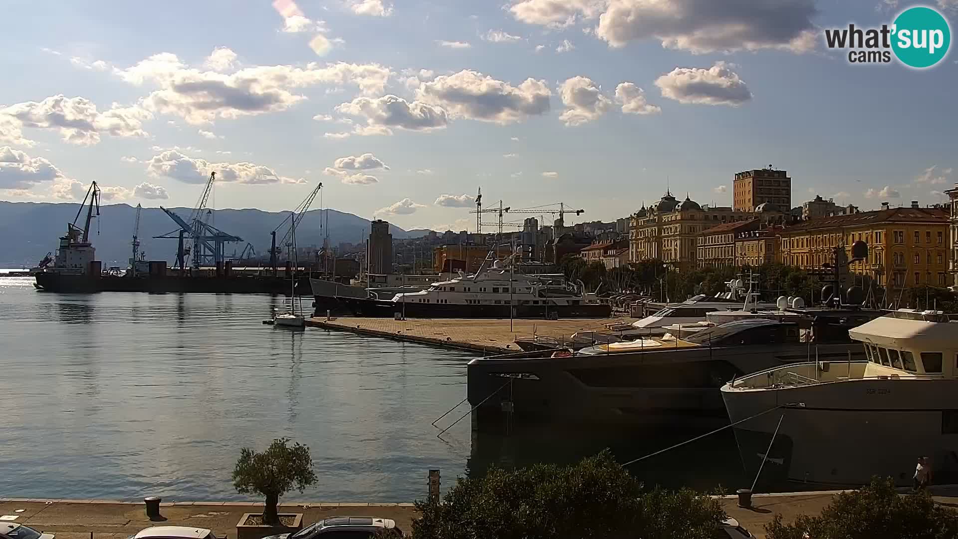 Die Riva und Marina in Rijeka – Live Webcam Kroatien