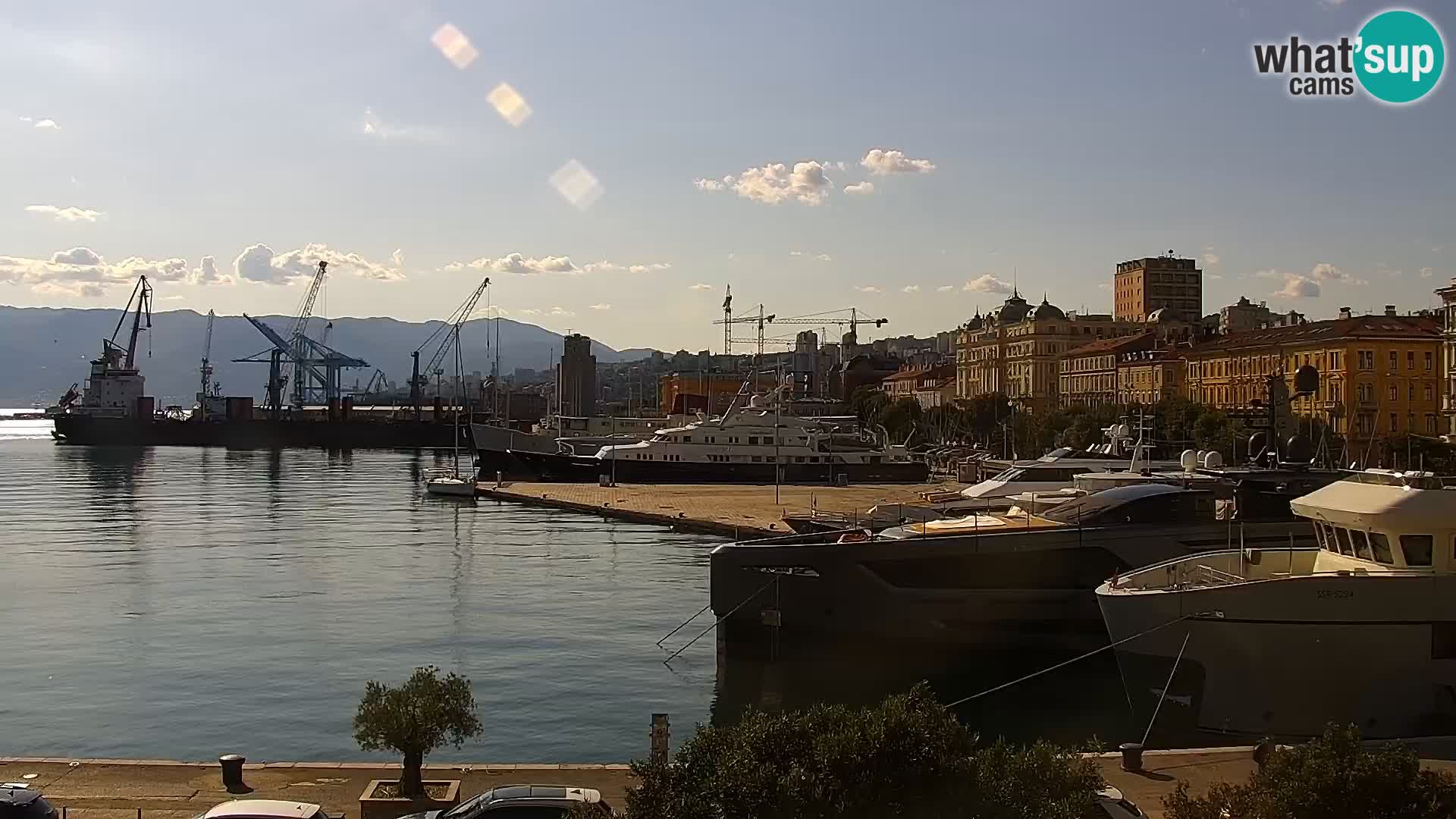 Die Riva und Marina in Rijeka – Live Webcam Kroatien