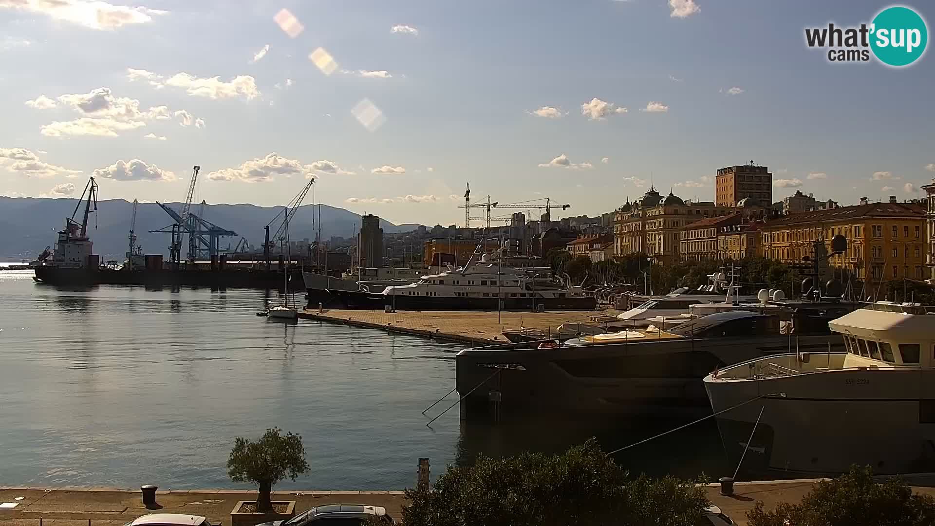 Die Riva und Marina in Rijeka – Live Webcam Kroatien