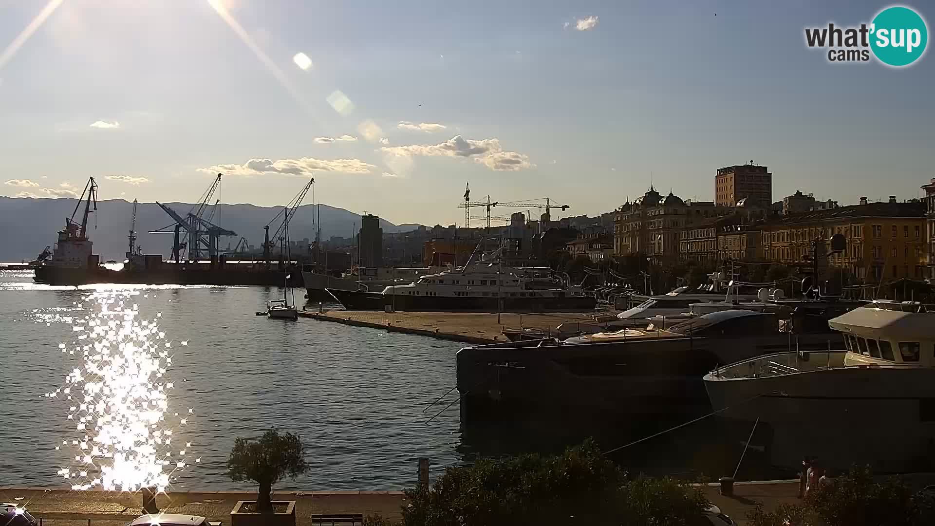 Riva i Marina u Rijeci – Web kamera uživo u Hrvatskoj