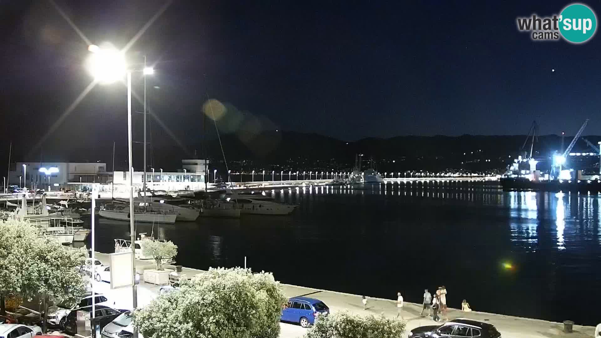 Riva i Marina u Rijeci – Web kamera uživo u Hrvatskoj